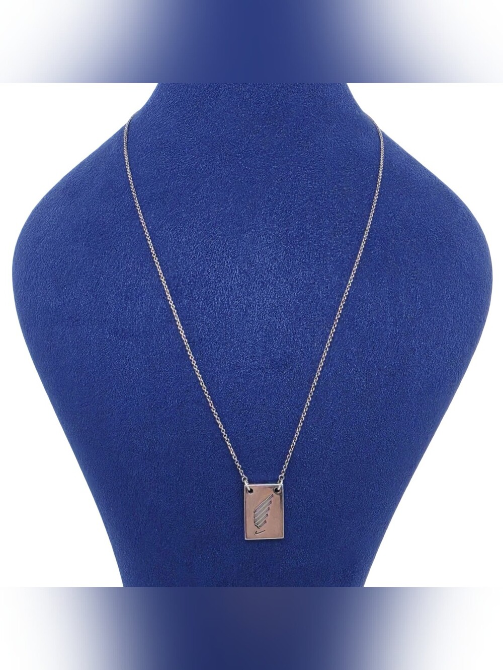 Tiffany & Co Sterling Silver Dog Tag Necklace Nike Women's Half Marathon SF 2015